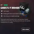 Ghostly armor within the inventory.