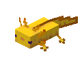 Gold Axolotl Idle Floor Underwater.gif: Infobox image for Axolotl the entity in Minecraft