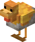 Gold Crested Chicken.png: Infobox image for Gold Crested Chicken the entity in Minecraft