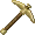 Golden pickaxe in the Super Duper Graphics Pack.