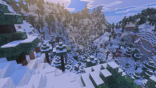 Grove Vibrant Visuals.png: Infobox image for Grove the biome in Minecraft