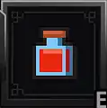 The health potion as seen in the hero's utility bar.