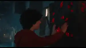 Redstone ore as it appears in A Minecraft Movie