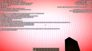 The world border is completely vertical and in white stripes in high height.