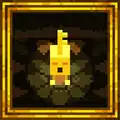A painting depicting the key golem found near the entrance door of Desert Temple Rune Room.