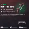 A hunting bow within the inventory.