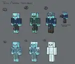 Ice zombie concept art.