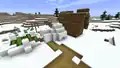 An igloo structure that generated in a snowy plains village.