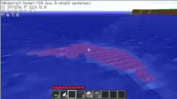 Lava at the bottom of the ocean. Generated lava and water don't interact with each other.