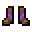 Invicon Amethyst Trim Leather Boots.png: Inventory sprite for Amethyst Trim Leather Boots in Minecraft as shown in-game linking to Amethyst Trim Leather Boots with description: Leather Boots Upgrade: &nbsp;Armor Trim &nbsp;Amethyst Material When on Feet: +1 Armor