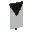 Invicon Black Inverted Chevron Banner.png: Sprite image for Black Inverted Chevron Banner in Minecraft