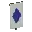 Invicon Blue Lozenge Banner.png: Inventory sprite for Blue Lozenge Banner in Minecraft as shown in-game linking to Banner with description: Banner Blue Lozenge
