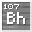 Invicon Bohrium.png: Inventory sprite for Bohrium in Minecraft as shown in-game linking to Element#Bohrium with description: Bohrium