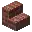 Invicon Brick Stairs.png: Inventory sprite for Brick Stairs in Minecraft as shown in-game linking to Brick Stairs with description: Brick Stairs