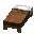 Invicon Brown Bed.png: Sprite image for Brown Bed in Minecraft