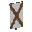 Invicon Brown Saltire Banner.png: Inventory sprite for Brown Saltire Banner in Minecraft as shown in-game linking to Banner with description: Banner Brown Saltire