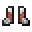 Invicon Copper Trim Chainmail Boots.png: Inventory sprite for Copper Trim Chainmail Boots in Minecraft as shown in-game linking to Copper Trim Chainmail Boots with description: Chainmail Boots Upgrade: &nbsp;&zArmor Trim &nbsp;Copper Material When on Feet: +1 Armor