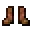 Invicon Copper Trim Leather Boots.png: Inventory sprite for Copper Trim Leather Boots in Minecraft as shown in-game linking to Copper Trim Leather Boots with description: Leather Boots Upgrade: &nbsp;&zArmor Trim &nbsp;Copper Material When on Feet: +1 Armor