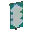 Invicon Cyan Bordure Indented Banner.png: Inventory sprite for Cyan Bordure Indented Banner in Minecraft as shown in-game linking to Banner with description: Banner Cyan Bordure Indented