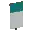 Invicon Cyan Chief Banner.png: Inventory sprite for Cyan Chief Banner in Minecraft as shown in-game linking to Banner with description: Banner Cyan Chief