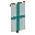 Invicon Cyan Cross Banner.png: Inventory sprite for Cyan Cross Banner in Minecraft as shown in-game linking to Banner with description: Banner Cyan Cross