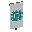Invicon Cyan Flower Charge Banner.png: Inventory sprite for Cyan Flower Charge Banner in Minecraft as shown in-game linking to Banner with description: Banner Cyan Flower Charge
