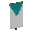 Invicon Cyan Inverted Chevron Banner.png: Inventory sprite for Cyan Inverted Chevron Banner in Minecraft as shown in-game linking to Banner with description: Banner Cyan Inverted Chevron