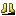 Invicon Damaged Golden Boots.png: Inventory sprite for Damaged Golden Boots in Minecraft as shown in-game linking to Golden Boots with description: Golden Boots When on Feet: +1 Armor