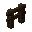 Invicon Dark Oak Fence.png: Inventory sprite for Dark Oak Fence in Minecraft as shown in-game linking to Dark Oak Fence with description: Dark Oak Fence