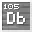 Invicon Dubnium.png: Inventory sprite for Dubnium in Minecraft as shown in-game linking to Element#Dubnium with description: Dubnium