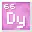 Invicon Dysprosium.png: Inventory sprite for Dysprosium in Minecraft as shown in-game linking to Element#Dysprosium with description: Dysprosium