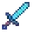 Invicon Enchanted Sword.png: Inventory sprite for Enchanted Sword in Minecraft as shown in-game with description: Enchanted Iron Sword