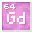 Invicon Gadolinium.png: Inventory sprite for Gadolinium in Minecraft as shown in-game linking to Element#Gadolinium with description: Gadolinium