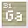 Invicon Gallium.png: Inventory sprite for Gallium in Minecraft as shown in-game linking to Element#Gallium with description: Gallium