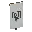 Invicon Gray Flow Banner.png: Inventory sprite for Gray Flow Banner in Minecraft as shown in-game linking to Banner with description: Banner Gray Flow