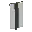 Invicon Gray Pale Banner.png: Inventory sprite for Gray Pale Banner in Minecraft as shown in-game linking to Banner with description: Banner Gray Pale