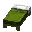 Invicon Green Bed.png: Sprite image for Green Bed in Minecraft
