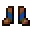Invicon Lapis Trim Leather Boots.png: Inventory sprite for Lapis Trim Leather Boots in Minecraft as shown in-game linking to Lapis Trim Leather Boots with description: Leather Boots Upgrade: &nbsp;Armor Trim &nbsp;Lapis Material When on Feet: +1 Armor
