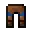 Invicon Lapis Trim Leather Pants.png: Inventory sprite for Lapis Trim Leather Pants in Minecraft as shown in-game linking to Lapis Trim Leather Pants with description: Leather Pants Upgrade: &nbsp;Armor Trim &nbsp;Lapis Material When on Legs: +2 Armor
