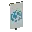 Invicon Light Blue Globe Banner.png: Inventory sprite for Light Blue Globe Banner in Minecraft as shown in-game linking to Banner with description: Banner Light Blue Globe