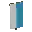 Invicon Light Blue Per Pale Inverted Banner.png: Inventory sprite for Light Blue Per Pale Inverted Banner in Minecraft as shown in-game linking to Banner with description: Banner Light Blue Per Pale Inverted