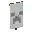 Invicon Light Gray Creeper Charge Banner.png: Inventory sprite for Light Gray Creeper Charge Banner in Minecraft as shown in-game linking to Banner with description: Banner Light Gray Creeper Charge