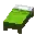 Invicon Lime Bed.png: Sprite image for Lime Bed in Minecraft