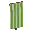 Invicon Lime Paly Banner.png: Inventory sprite for Lime Paly Banner in Minecraft as shown in-game linking to Banner with description: Banner Lime Paly