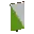 Invicon Lime Per Bend Inverted Banner.png: Inventory sprite for Lime Per Bend Inverted Banner in Minecraft as shown in-game linking to Banner with description: Banner Lime Per Bend Inverted