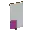 Invicon Magenta Base Dexter Canton Banner.png: Inventory sprite for Magenta Base Dexter Canton Banner in Minecraft as shown in-game linking to Banner with description: Banner Magenta Base Dexter Canton