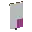 Invicon Magenta Base Sinister Canton Banner.png: Inventory sprite for Magenta Base Sinister Canton Banner in Minecraft as shown in-game linking to Banner with description: Banner Magenta Base Sinister Canton