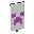 Invicon Magenta Creeper Charge Banner.png: Inventory sprite for Magenta Creeper Charge Banner in Minecraft as shown in-game linking to Banner with description: Banner Magenta Creeper Charge