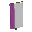 Invicon Magenta Pale Dexter Banner.png: Inventory sprite for Magenta Pale Dexter Banner in Minecraft as shown in-game linking to Banner with description: Banner Magenta Pale Dexter
