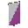 Invicon Magenta Per Bend Sinister Inverted Banner.png: Inventory sprite for Magenta Per Bend Sinister Inverted Banner in Minecraft as shown in-game linking to Banner with description: Banner Magenta Per Bend Sinister Inverted
